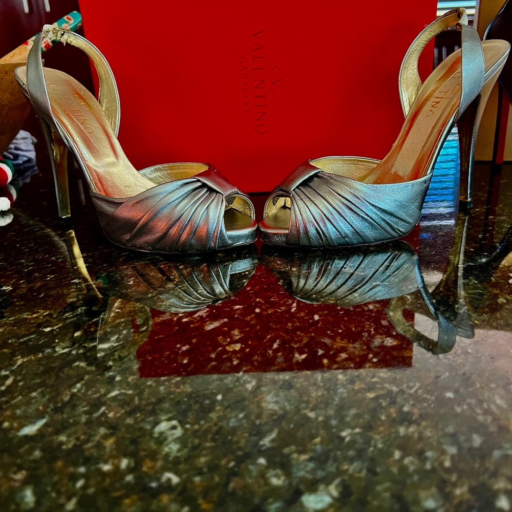 Silver Valentino shoes